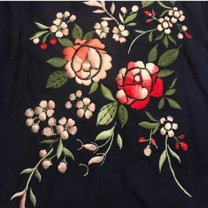 TINY tank w flower embroidery